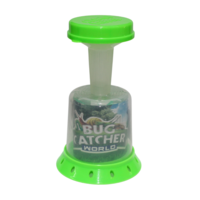 1pce Green Kids Bug Catcher Insects Observing Critters Plastic, 360* View