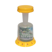 1pce Yellow Kids Bug Catcher Insects Observing Critters Plastic, 360* View