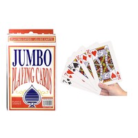 Jumbo Playing Cards Plastic Coated Huge Size Perfect for Game Night