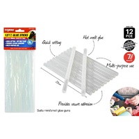 12pce Glue Sticks - 200mm Extra Long - Clear (for small gun)