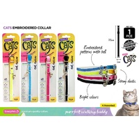 1pce Vintage Lace Cat Collar 1cm x 30cm In Bright Assorted Colours