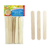 20pce Natural Paddle Pop Sticks Super Jumbo 20cm School Art & Craft DIY Projects
