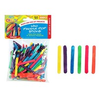 200pce Mini Multi-Colour Paddle Pop Sticks 5.5cm School, Art & Craft DIY Project