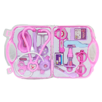 Kids Doctor Play Set with Carry Case 14pce Inside Role Play Pink