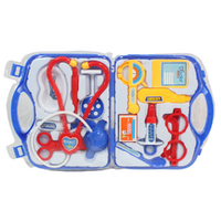 Kids Doctor Play Set with Carry Case 14pce Inside Role Play Blue