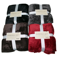 1pce Ultra Soft Mink Blanket 220cm x 160cm Winter Throw