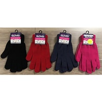 New 1Pair Ladies Knitted Gloves Winter 4 Asst Colours Womens Warm Fashion