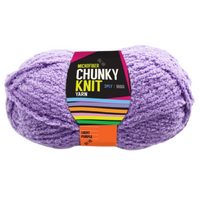 1pce Chunky Knit Yarn 100G - Light Purple - Macrame Cord 3 Ply Microfiber