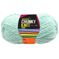 1pce Chunky Knit Yarn 100G - Mint - Macrame Cord 3 Ply Microfiber