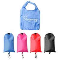 1pce Reusable Foldable Shopping Bag Tote 32x46cm 4 Asst Colours Nylon Tough