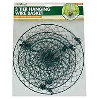 1pce 3 Tier Hanging Garden / Plant / Flower Baskets 23 -21-18cm - DURAMAX