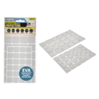 48pce White EVA Self Adhesive Squares Floor Surface Protector Anti Slip 2 Sizes