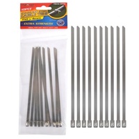 10pc Stainless Steel Cable Ties 150x4mm DIY Craft Supply for House Projects