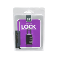 1pce Black Mini Combination Padlock for Secure Safe Travelling Swivel Shackle
