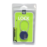 1pce Blue Combination Padlock for Secure Safe Travelling Long Wire, Resettable