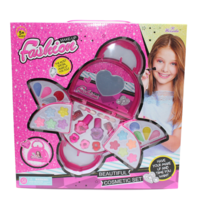 Kids Handbag Beauty Fashion Nail Makeup Set Birthday Gift Case Full Beginner Kit