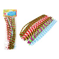 25pce Chenille Pipe Cleaners Candy Colours 30cm Art & Craft DIY Kids Projects