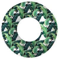 1pce Palm Leaf Swim Tube 120cm Inflatable Pool Toy Summer Kids & Family