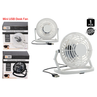 1pce Desktop Cooling Fan USB 2 Asstd Beat the Summer Heat! Mini Transportable