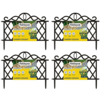 4pce Connectable Lattice for Herb, Plant, Flower Garden 47x36cm Mini Fence