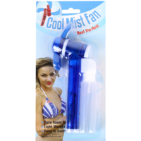 Cool Mist Fan With Water Dispenser Foam Blades Portable Blue