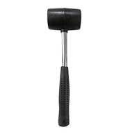 Rubber Mallet Hammer 26x7cm Solid Anti Slip Handle Black