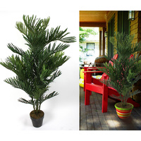New 1pce 140cm Fern Palm Realistic Plant in Pot Greenery Décor Artificial Fake
