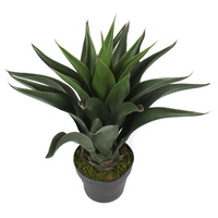 New 1pce 60cm Agave Succulent Realistic Plant Pot Greenery Artificial Décor Style