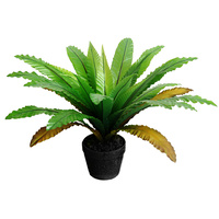 New 1pce 55cm Birds Nest Fern Realistic Greenery Décor Pot Artificial Style Fake
