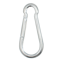 Carabiner Clip 8x80mm Stainless Steel Multi Purpose Silver
