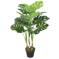 New 1pce 100cm Monstera Plant Large Tree Fake Greenery Home Pot Artificial Realistic