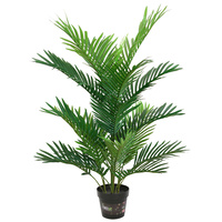 New 1pce 100cm Mini Palm Artificial Plant in Pot Greenery Style Tree Realistic