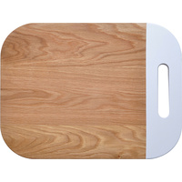 New 1pce Cutting Chopping Board Wooden W/ White Handle 40X30CM Natural Plate