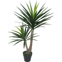 New 1pce 125cm Yucca Artificial Plant Pot Tall Tree Greenery Fake Home Style