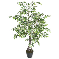 New 1pce 120cm Ficus Tree Artificial Realistic Plant in Pot Greenery Large Style