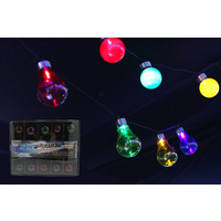 10 GLOBE PARTY LIGHTS BO MULTI COLOUR LED 2.75M