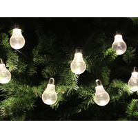 12 CLEAR GLOBES PARTY LIGHTS 8.3M