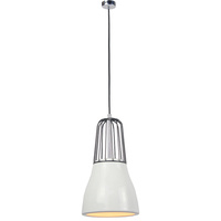 New 1pce Metal & Porcelain Pendant Lamp Shade White Hanging Design Déco Light
