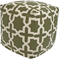 New 1pce Woven Pouf Khaki 40X40X40CM Boho Beach Design Seat Footrest Décor