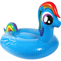 New 1pce My Big Pony White and Purple Pool Inflatable Toy 146x80x77cm