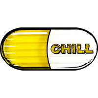CHILL PILL 186X83X15CM YELLOW