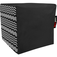 BEAN POD CUBE 45X45X45CM ZIGGY ZAGGA BLACK