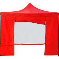 New 1pce Outdoor Gazebo Red 3Mx3M Square Waterproof Weather Side Wall Protect