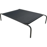 New 1pce Pet Bed Above Ground Metal Frame Fabric Dog Cat Outdoor 130X85X20CM