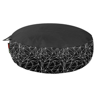 BEAN POD UFO 130X20CM GEOMETRIC BLACK