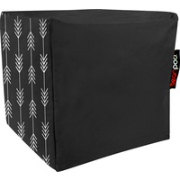 BEAN POD CUBE 45X45X45CM ARROWS BLACK