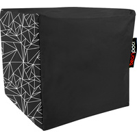BEAN POD CUBE 45X45X45CM GEOMETRIC BLACK