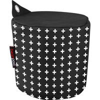 BEAN POD POP 50X40CM CROSSES BLACK