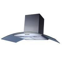 New 1pc Wall Mount Rangehood Commercial Canopy 90CM Glass Stainless BBQ Alfresco