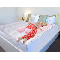 New 1pce Maternity Pillow Sleeping Body Support Baby Pink Cotton Washable Bed